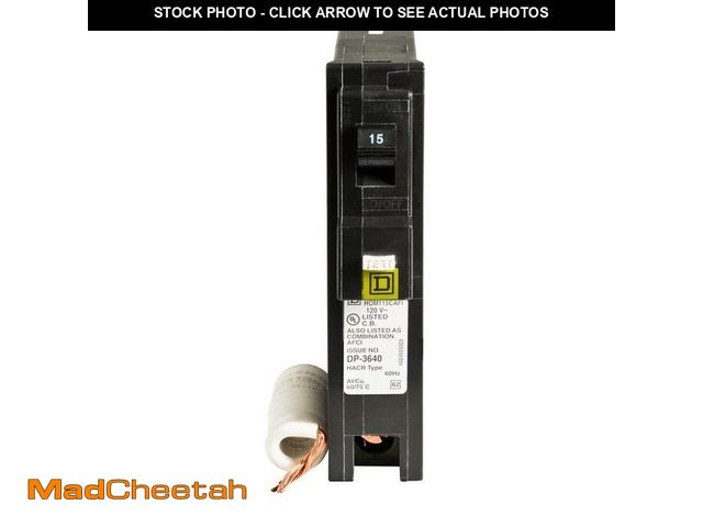 Lot 74-12870984 - Square D Homeline 15 Amp Single-Pole Combination Arc Fault Circuit Breaker(HOM115CAFIC) - UNUSED