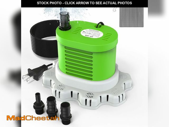 Lot 74-14377632 - AgiiMan Pool Cover Pump Above Ground - 850 GPH Submersible Water Pump for Pool Draining, Portable Sm...
