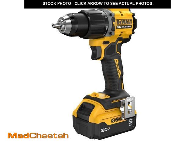 Lot 74-14249821 - DEWALT ATOMIC 20V Lithium-Ion Cordless 1/2 in. Hammer Drill Kit with 5.0 Ah Battery and Charger - UN...