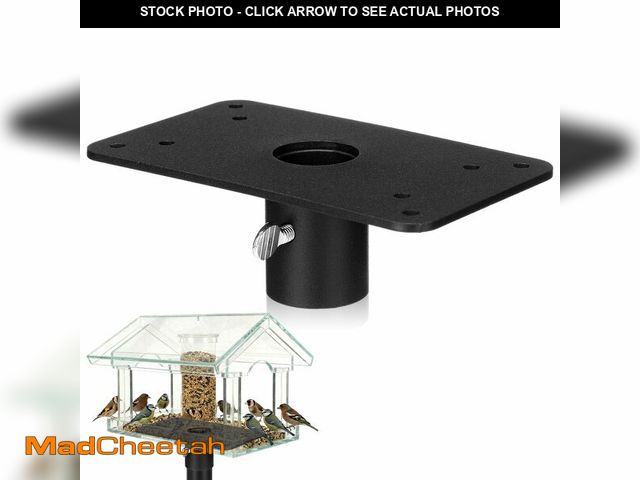 Lot 74-14151047 - Novabright Pole Mounting Plate Flange Top for 1 Inch OD Pole Bird Feeder and Bird House Mount Holds ...