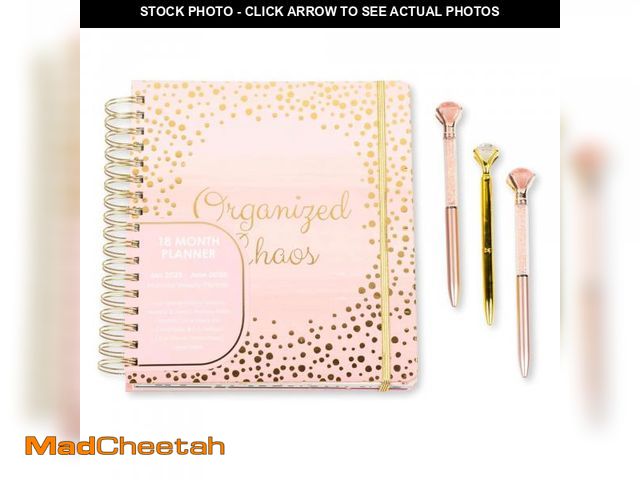Lot 74-12047039 - 2025-2026 Monthly Large Planner- Daily, Weekly &amp; Monthly Organizer with 3 Pens &amp; Stickers - ...