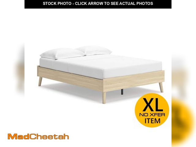 Lot 74-13769064 - Signature DESIGN BY ASHLEY Cabinella Brown Wood Frame Full Platform Bed - UNUSED