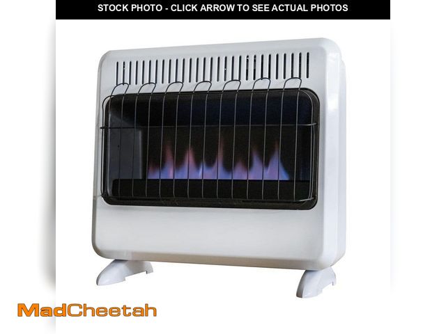 Lot 74-13002257 - *DIRTY/SCRATCHED* Mr. Heater 30,000 BTU Vent Free Blue Flame Natural Gas or Propane Dual Fuel Space ...