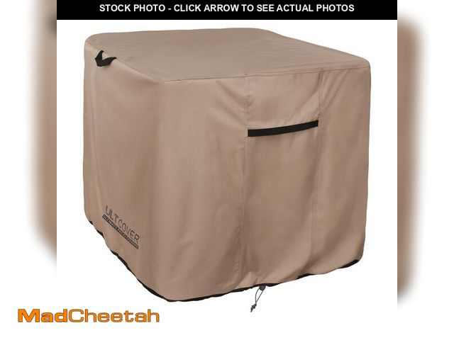 Lot 74-12979072 - ULTCOVER Waterproof Square Air Conditioner Cover for Outside AC Units Size Upto 32W x 32D x 36H inch...