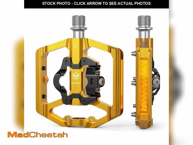 Lot 74-14270296 - Mountain Bike Pedals with Reflector- Dual Function Plat &amp; Clipless Pedals, Bicycle Pedal 9/16Ã¢â...
