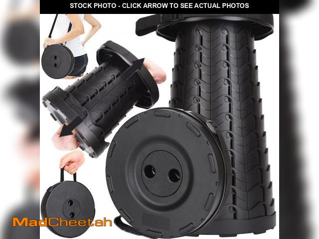 Lot 74-12215686 - Fishboy Upgraded Collapsible Stool, 400lbs Max Weight, Lightweight But Sturdy, Portable Retractable ...