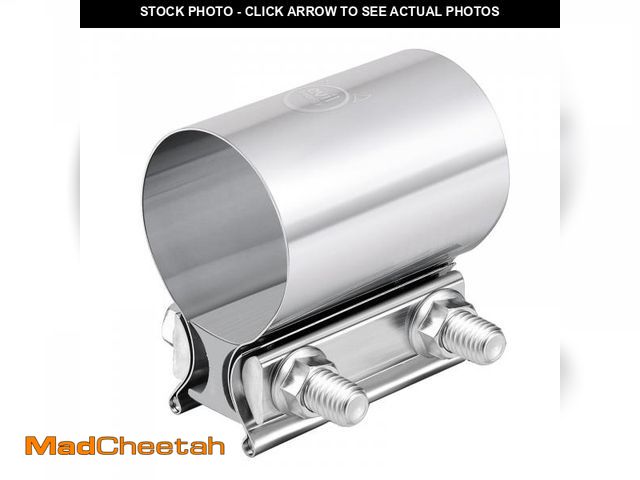 Lot 74-12435743 - EVIL ENERGY 2.25 Inch Exhaust Clamp,2 1/4" Butt Joint Band Clamp Sleeve Coupler Stainless Steel for ...