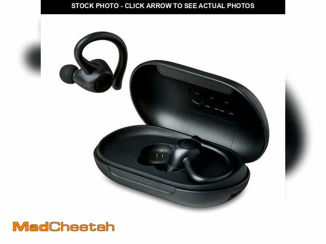 Lot 74-12686763 - onn Wireless Earphones with Wireless Charging Case, Black - USED