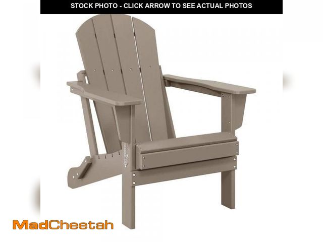 Lot 74-12492693 - WESTIN OUTDOOR Laguna Fade Resistant Outdoor Patio HDPE Poly Plastic Classic Folding Adirondack Lawn...