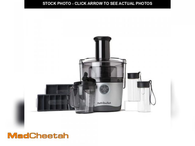 Lot 74-12517916 - NutriBullet Pro 1000 W 67.6 oz. Stainless Steel Juicer with 27 oz. Pitcher - USED