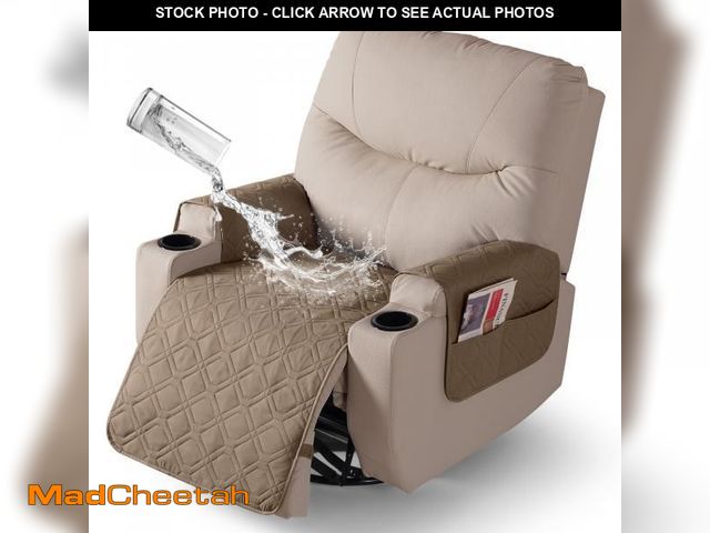 Lot 74-12222001 - VANSOFY Recliner Chair Covers 100% Waterproof Seat Cover with Arm Reclining Cover Non-Slip Recliner ...