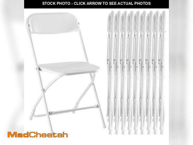 Lot 74-14351461 - JIOABL 10-Piece Folding Chair Set with Non-Slip Feet, 330 lbs. Weight Capacity, for Home and Office ...
