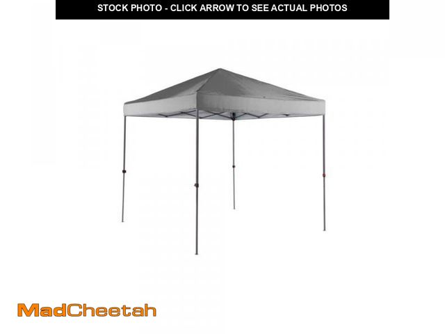 Lot 74-12395137 - Everbilt 8 ft. X 8 ft. Grey Straight Leg Instant Canopy Pop Up Tent Sto-N-Go - UNUSED