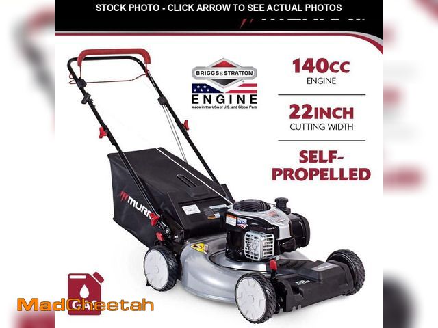 Lot 74-13778633 - Murray 22 in. 140 cc Briggs &amp; Stratton Walk Behind Gas Self-Propelled Lawn Mower with Front Whee...