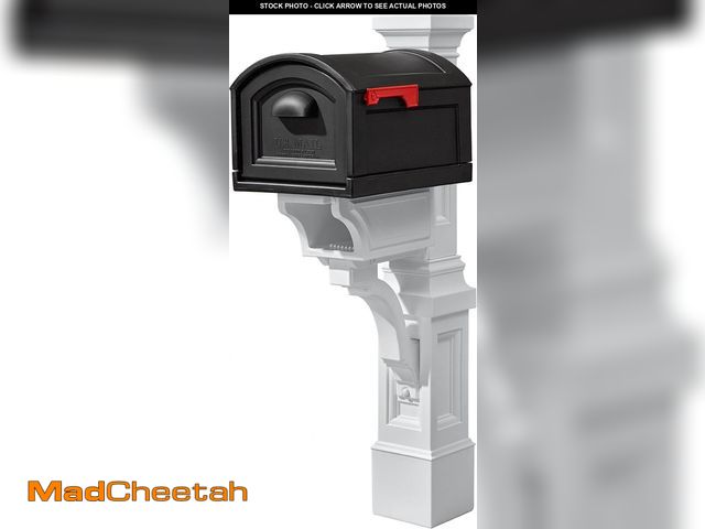 Lot 74-12288724 - Step2 Atherton Extra Large Mailbox &amp; Post, Weather Resistant, Large Outdoor Mailboxes, Made of D...