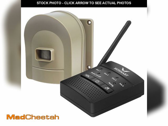 Lot 74-13620720 - 1/2 Mile Hosmart Driveway Alarm Wireless Sensor System &amp; Driveway Sensor Alert System Weatherpro...