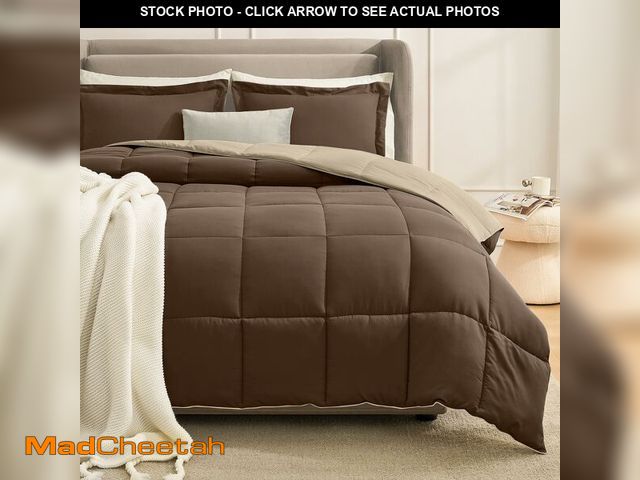 Lot 74-14381392 - Homelike Moment King Comforter Set, Lightweight Reversible, All Season, Down Alternative, 3 Pcs Bed ...