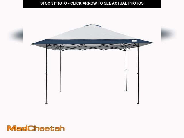 Lot 74-12788802 - E-Z UP 13x13 ONE-UP Instant Canopy Tent â Pop Up Outdoor Shade Tent with Vented Top, Adjustable He...