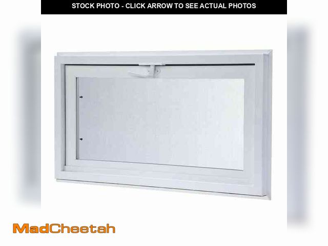 Lot 74-12674845 - TAFCO WINDOWS 32.25 in. x 24.25 in. White Double-Pane Insulated Glass Hinged Vinyl Hopper Inswing Ba...