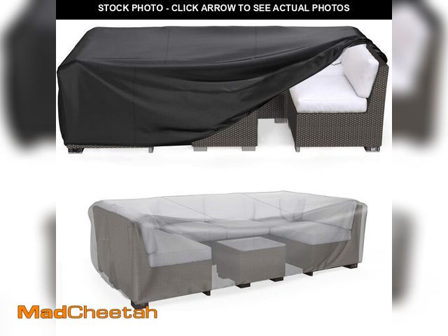 Lot 74-14429610 - Mrrihand Heavy Duty Patio Furniture Covers, Outdoor Furniture Covers Waterproof Sectional Sofa Set ,...