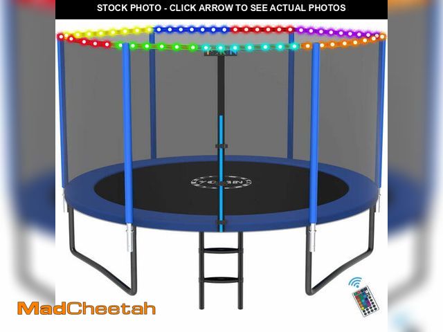 Lot 74-12722975 - YORIN Trampoline for 2-3 Kids, 8FT 10FT 14FT 12FT Trampoline for Adults with Enclosure Net, Ladder, ...