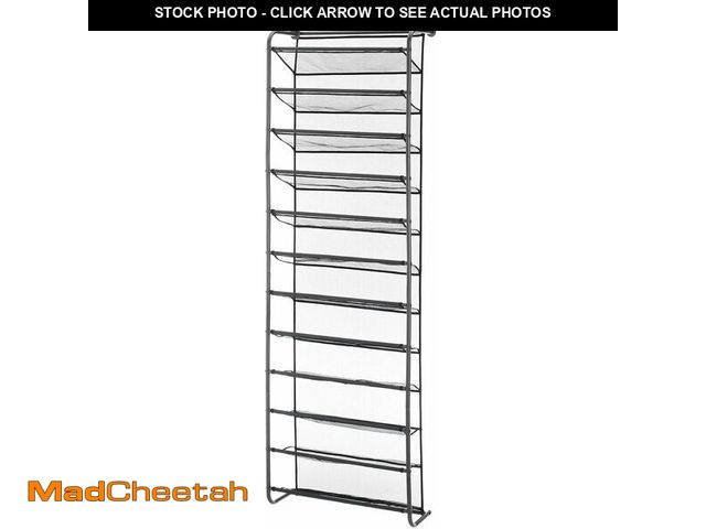 Lot 74-12665414 - Whitmor 24 Pair Door Shoe Organizer, Sturdy Closet Storage Rack Hangs on Closets for Shoes - UNUSED