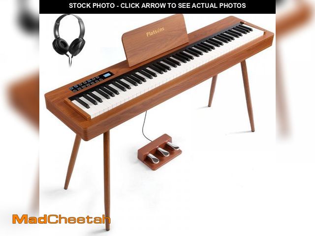 Lot 74-12135093 - Flatsons LIV-M01 Keyboard Piano Real Sampling, 88 Key Weighted Keyboard Hammer Action with 128 Tone,...