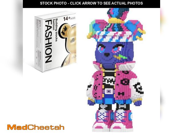 Lot 74-12310018 - MEIGESI Bear Building Blocks (7200PCS) | 800% Bear Display Model | Micro 3D Animal Building Blocks |...