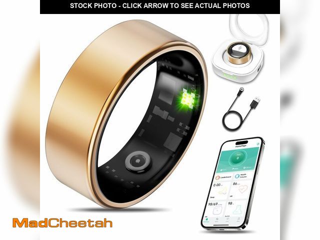 Lot 74-13545921 - Milavan Smart Health Ring for Women Men Fitness Tracker with Heart Rate, Blood Oxygen, Blood Pressur...