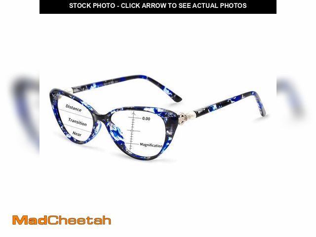 Lot 74-13571840 - MARE AZZURO Progressive Anti Blue Light Reading Glasses Women Multifocus Readers 0 1.0 1.5 2.0 2.5 3...