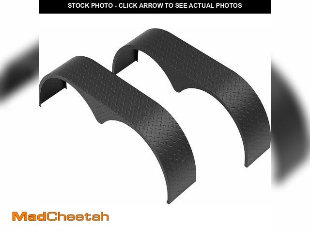 Lot 74-14610484 - Double Axle Trailer Fenders,2Pcs Tandem Trailer Fender,66" x 9.1" x 20" Teardrop Enclosed Trailer Fe...