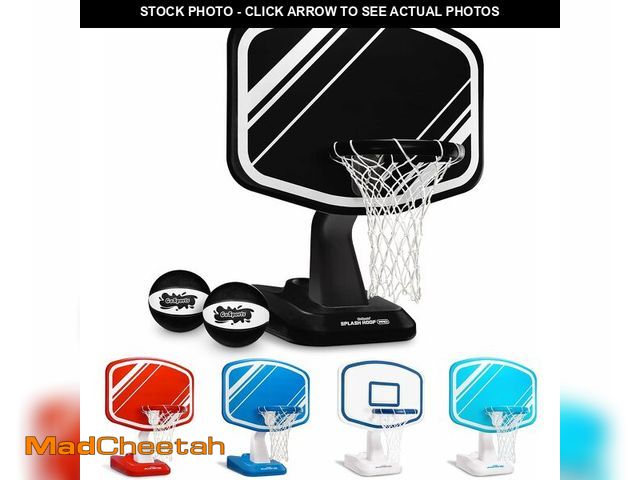 Lot 74-14348756 - GoSports Splash Hoop PRO Swimming Pool Basketball Game - Includes Poolside Water Basketball Hoop, 2 ...