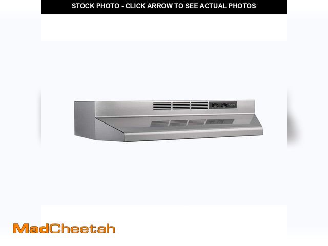 Lot 74-12682963 - Broan-NuTone RL6200 Series 30-Inch Ductless Under-Cabinet Range Hood, Stainless Steel Finish (HOOD O...