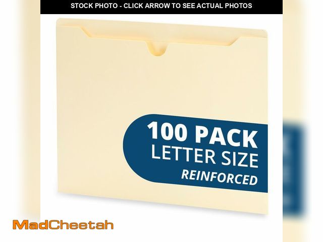 Lot 74-12698896 - Blue Summit Supplies Manila File Jackets, Reinforced Straight Cut Tab, Designed for Use in Standard ...