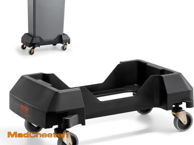 Lot 74-12510623 - VEVOR Trash Can Dolly, Fit 16/23 Gallon Containers, Slim Trash Can Roller Base with 4 Swivel Wheels,...
