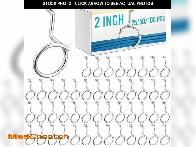 Lot 74-14378676 - Blulu 50 Pcs Bridle Rings for Low Voltage Wire and Cable Screw Mount Bridle Rings for Mount Cat 6 or...