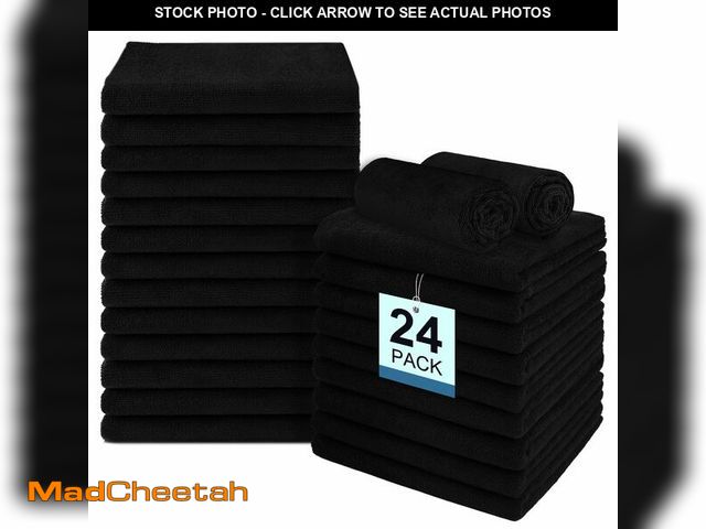 Lot 74-14273529 - UNIMADE 24 Pack Salon Towels - Highly Absorbent and Quick Drying Hand Towels, Premium Wash Cloths fo...
