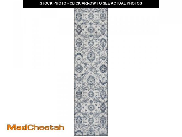 Lot 74-12123863 - Maples Alexa Area and Washable Throw Rug, Gray Blue - UNUSED