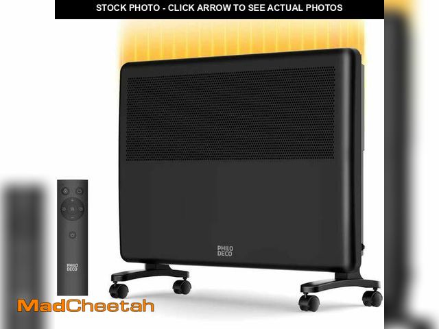 Lot 74-12940253 - Philodeco Convection Panel Heater, 1500W Portable and Wall Mounted, Silent and Draught-Free with Int...