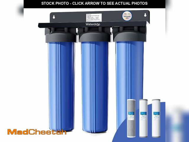 Lot 74-13563544 - Waterdrop 3-Stage Whole House Water Filter System,Reduce Iron&amp;Manganese,with Carbon &amp;Sedimen...