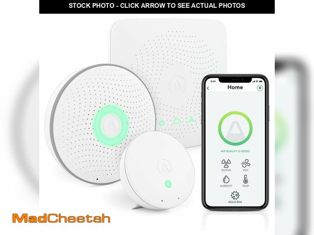 Lot 74-12432474 - Airthings 4200 House Kit, Radon, Mold Risk &amp; Indoor Air Quality Monitoring System, Multi-Room - ...