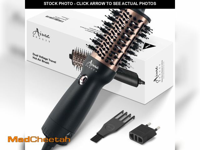 Lot 74-13565930 - Aima Beauty 4 in 1 Worldwide Travel Hot Air Brush Dual Voltage Blowout Brush Oval Shape 110-120V/220...