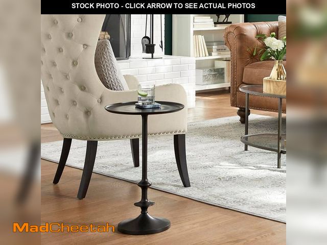 Lot 74-14115389 - Home Decorators Collection Bellkirk Round Dark Bronze Metal Accent Table (14.5 in. W x 22.25 in. H) ...
