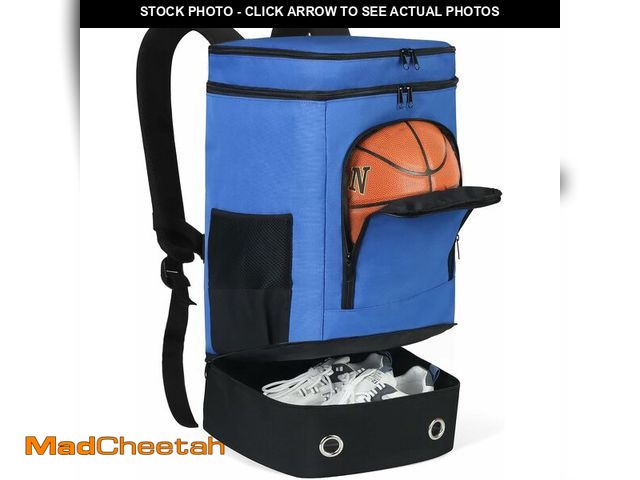Lot 74-14600173 - YOJOB Basketball Backpack, Basketball Equipment Bag with Separate Ball Holder &amp; Shoes Compartmen...