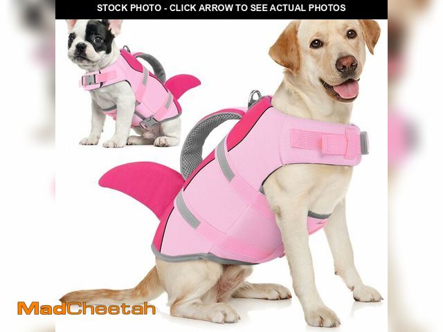 Lot 74-14473017 - AOFITEE Dog Life Jacket, Dog Life Vest for Swimming, Reflective Puppy Safety Vest with Superior Buoy...