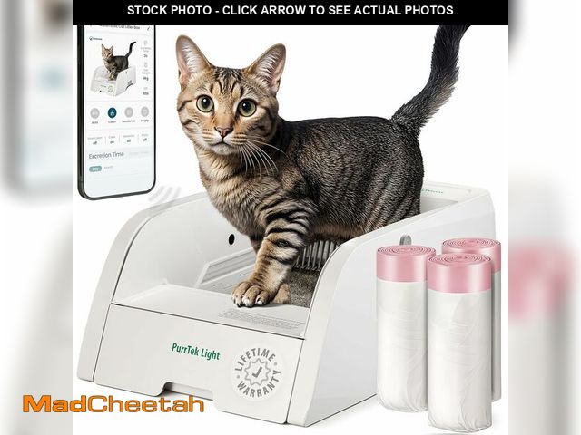 Lot 74-13709184 - Automatic Self Cleaning Litter Box for Cats with APP Control Smart SelfCleaning Cat LitterBox, Autom...