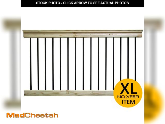 Lot 74-12674225 - Unbranded 72 in. x 32.5 in. Pressure-Treated Southern Yellow Pine Pre-assembled Aluminum Balusters R...