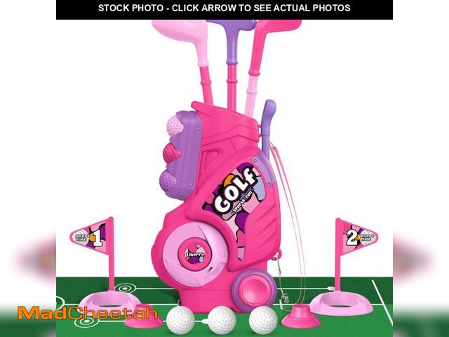 Lot 74-12328555 - Liberry Toddler Golf Set with Putting Mat for 2 3 4 Years Old Boys Girls, Upgraded Kids Golf Cart wi...
