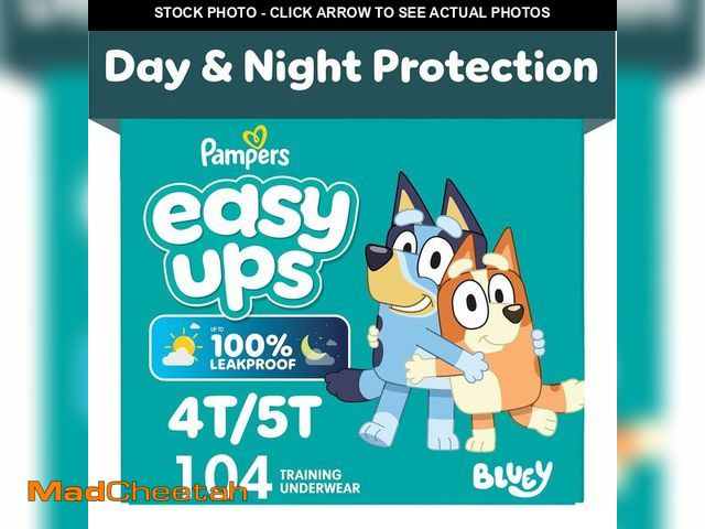 Lot 74-13583400 - Training Pants - Easy Ups Boys &amp; Girls Bluey - Size 4T-5T, 104 Count, Children's Potty Underwear...