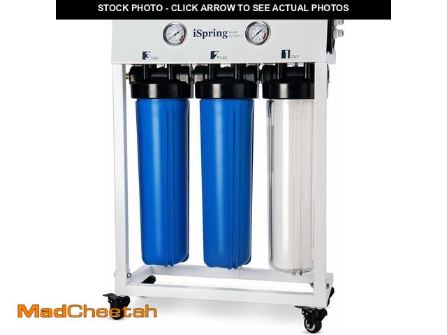 Lot 74-13382381 - iSpring CRO1000 4-Stage Tankless Commercial Reverse Osmosis Water Filtration System, for House, Rest...